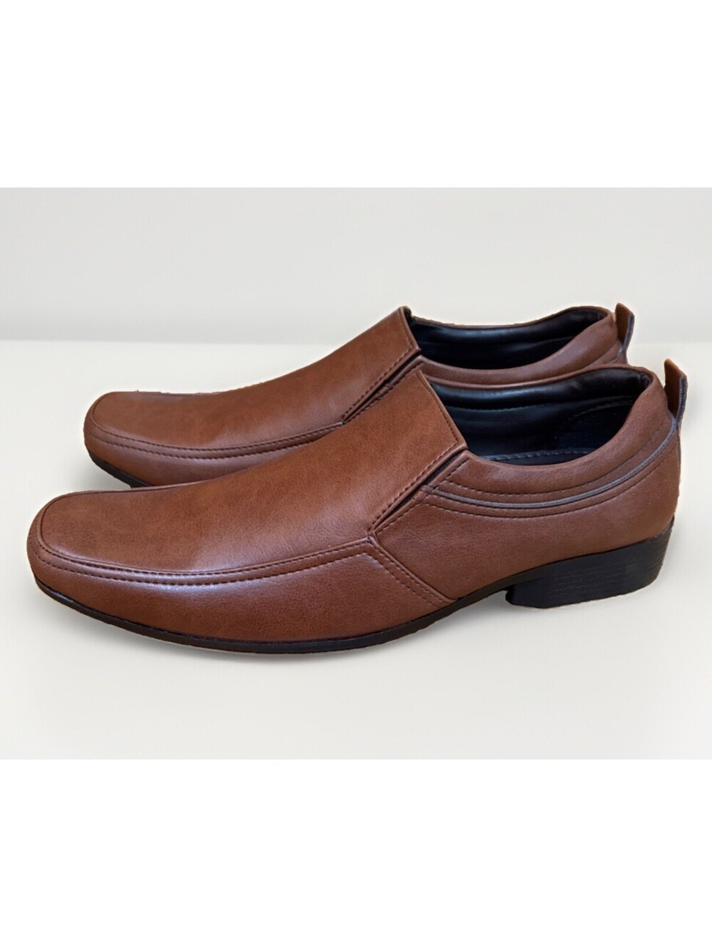 New Men’s Bata Brown Loafers Dress Shoes Size 43 US 10